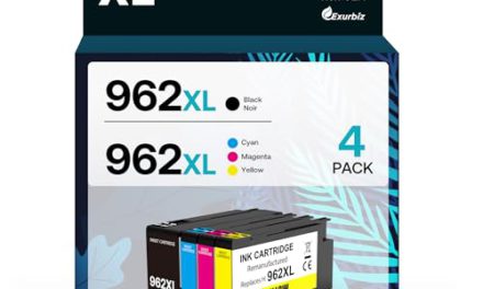 Save Big on Exurbiz 962XL Ink Combo Pack for HP OfficeJet Pro – High Yield, Vibrant Colors, 4 Pack