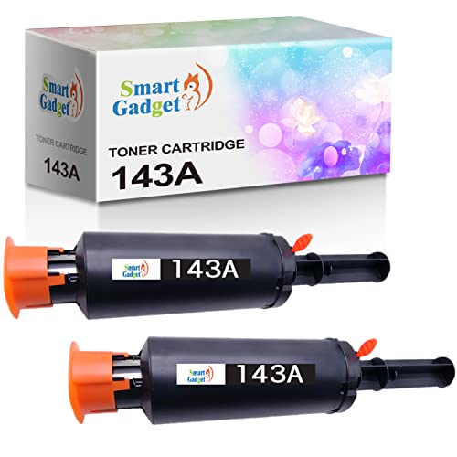 Get Smart: 2-Pk Remanufactured Toner Cartridge 143A W1143A for MFP 1201n 1201 1001nw 1000n MFP 1202w 1202nw 1202 Printers