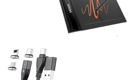 Enhance Charging Speed: Veikk Creator Pop S640 Cable – Jet Black