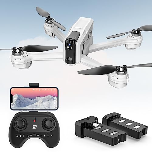 Capture Stunning Moments: High-Res BEZGAR Drone with Brushless Motor, Auto Hover, 2 Batteries – FPV 5G RC Drone