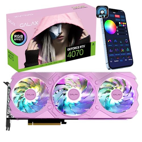 Upgrade to the Powerful GALAX GeForce RTX™ 4070 EX Gamer Pink Graphics Card!