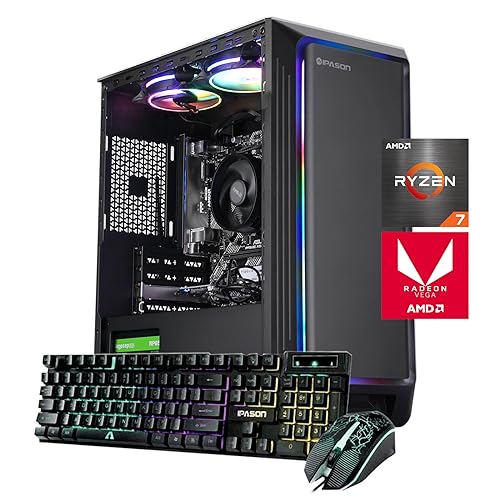 Unleash Power: AMD Ryzen7 5700G Gaming PC | Radeon Graphics, 1TB SSD, 16GB RAM, Windows 11