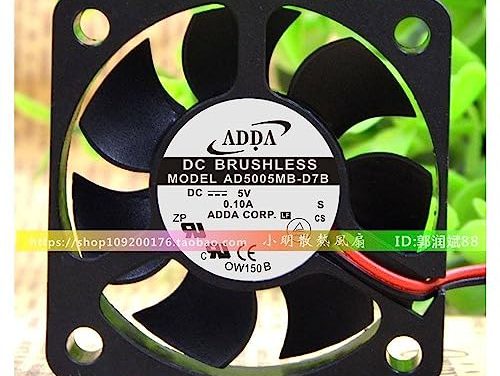 Silent USB Cooling Fan: Powerful AD5005MB-D7B, 5V, 0.10A