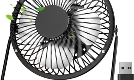 Travel with Ease: Super Compact USB Fan for Office, Home & On-the-Go