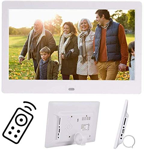 Enhance Memories: 10″ IPS Screen Digital Photo Frame with USB, SD Card Slots, Remote Control – HD 16:9 Widescreen