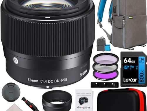 Capture the Moment: Sigma 56mm F1.4 DC DN Lens Bundle for Sony E-Mount Cameras