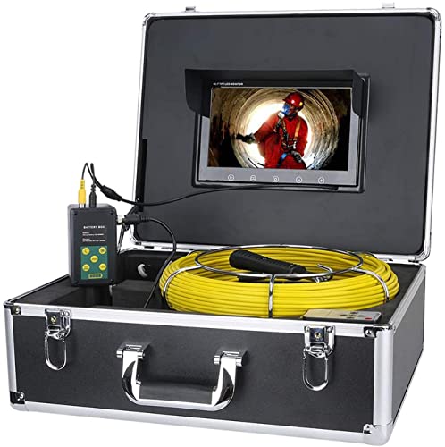 High-Resolution Waterproof Pipe Inspection Camera: Record & Rotate!