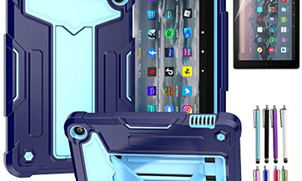 EpicGadget’s Powerful Case for Fire 7 Tablet (12th Gen, 2022) – Sturdy, Stylish Protection with Stand, Stylus & Screen Guard