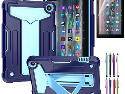 EpicGadget’s Powerful Case for Fire 7 Tablet (12th Gen, 2022) – Sturdy, Stylish Protection with Stand, Stylus & Screen Guard