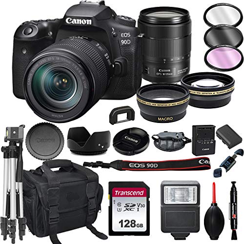 Capture Life’s Moments: Canon 90D DSLR Camera + 18-135mm USM Lens Bundle