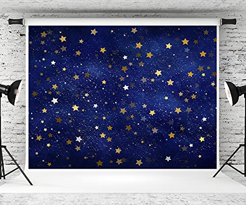 Enchanting Night Sky Backdrop: Kate’s 10x10ft Blue Stars Ignite Emotion