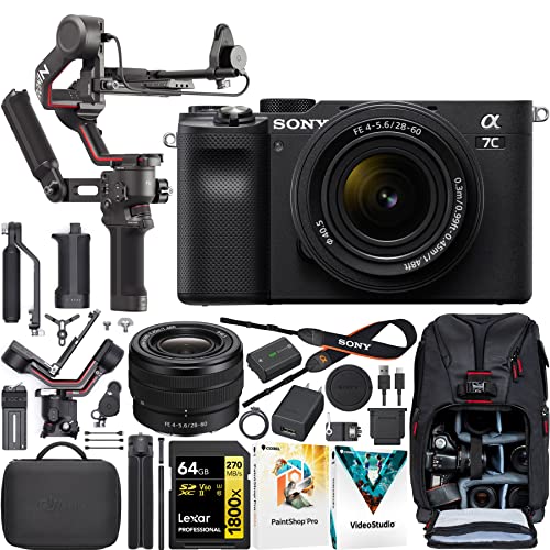 Capture Life’s Moments: Sony a7C Camera with Lens, Gimbal, Backpack & More!