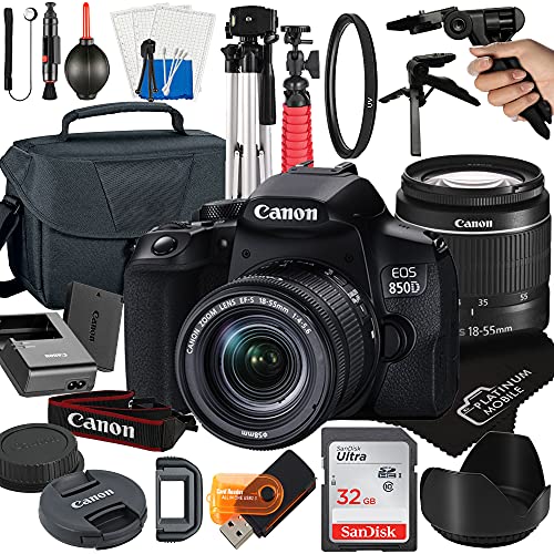 Upgrade Your Photography: Canon EOS 850D Rebel T8i + Platinum Bundle