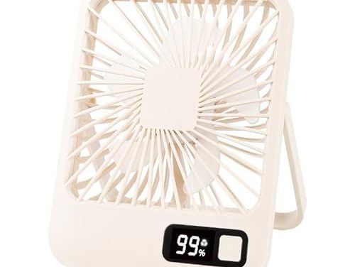 Silent Portable Desktop Fan: Multifunctional & Rechargeable