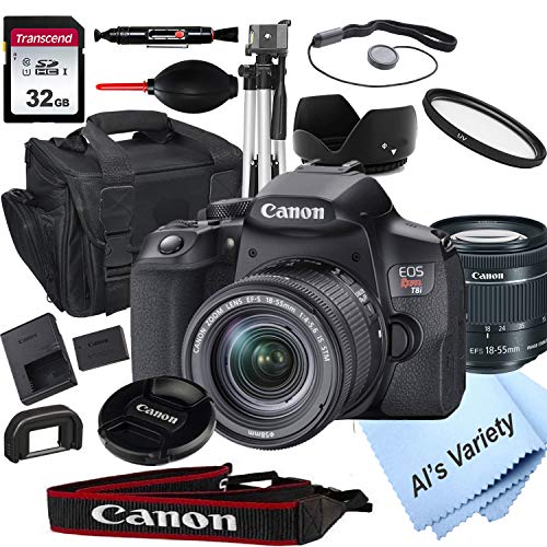 Capture Life: Canon Rebel T8i DSLR + 18-55mm Lens, Tripod, 32GB Card & More!