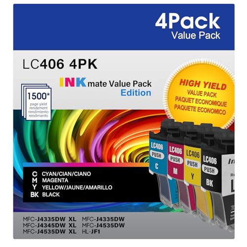 Save on Brother Printer Ink: LC406 Cartridge Set for MFC-J4335DW Series