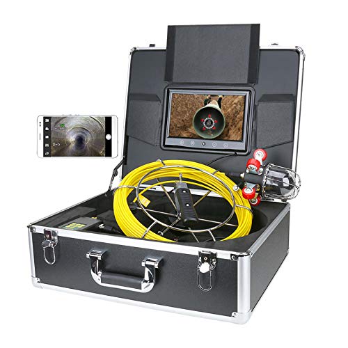 Ultimate Waterproof Pipe Inspection Camera: 9″ Monitor, DVR, Borescope