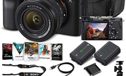 Sony Alpha a7C Mirrorless Camera Bundle: Silver, 28-60mm Lens, 64GB Memory, Powerful Battery, Software, Case, Charger, Reader & More! (Renewed)