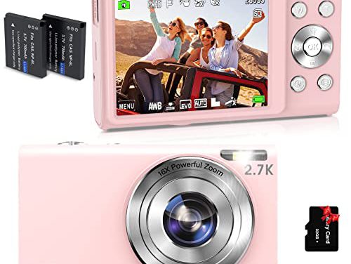 Capture Stunning Moments: 2.7K Vlogging Camera with Auto Focus, 48MP, 16X Zoom