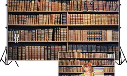 Vintage Bookshelf Backdrop: Capture Retro Library Vibes