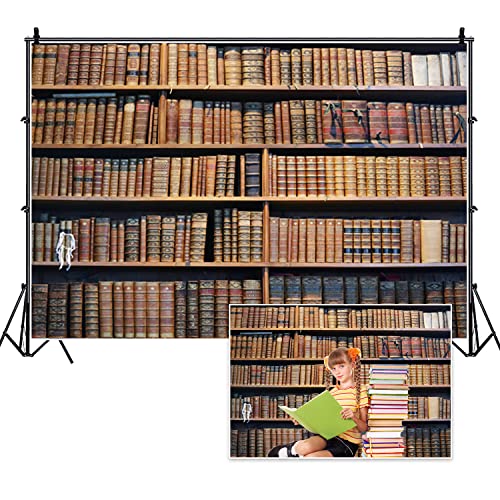 Vintage Bookshelf Backdrop: Capture Retro Library Vibes