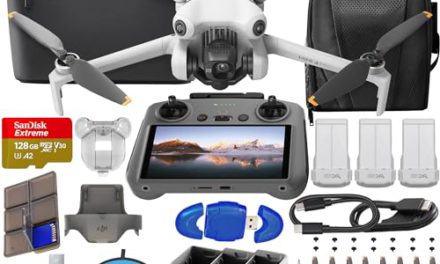 Ultimate DJI Mini 4 Pro Combo: Foldable 4K Drone, 34 Min Flight, Vision Sensing, 128GB Card & Pilot Kit!