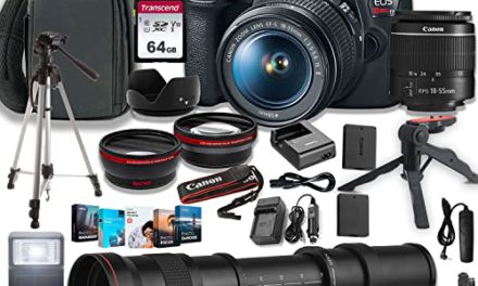 Capture Stunning Photos with Canon EOS Rebel T7 DSLR Bundle