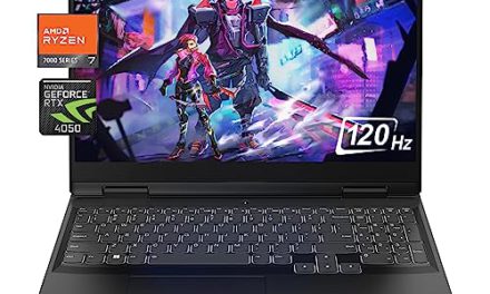 Powerful Lenovo Gaming Laptop with Ryzen 7, RTX 4050, 32GB RAM, and Windows 11