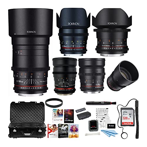 Ultimate Canon EF Mount Cine Lens Bundle: 6 Lenses for Stunning Shots!