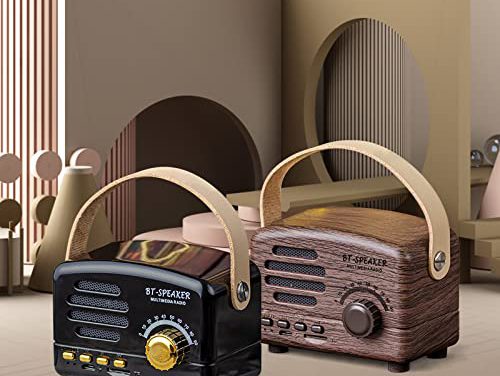 Retro Bluetooth Speaker: Vintage Decor, Portable & Stylish – Perfect Gift!