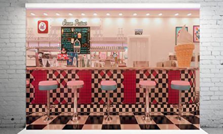 Capture the 50s Diner Vibe: Vintage Fabric Backdrop for Photography
