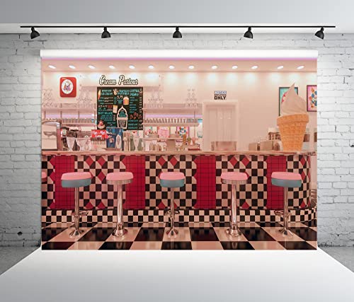 Capture the 50s Diner Vibe: Vintage Fabric Backdrop for Photography