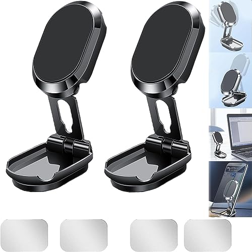 Revolutionary 720° Rotating Magnetic Car Phone Holder – 2023 Alloy Folding Design!