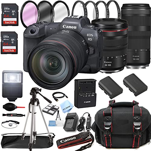 Get the Ultimate Canon EOS R5 Camera Bundle with Powerful Lenses, Accessories, and More!