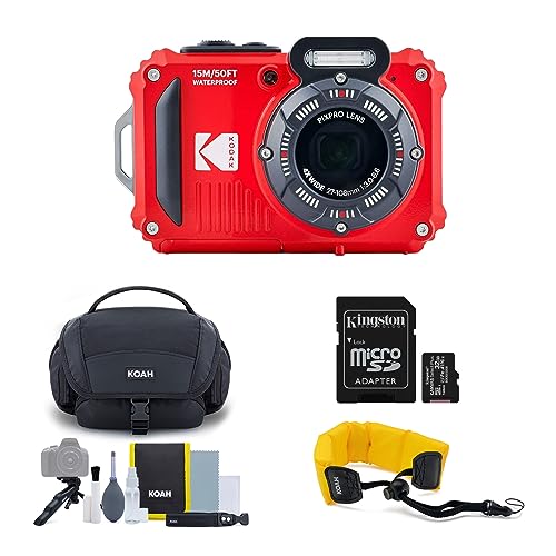 Capture Adventures: Waterproof 16MP Kodak PIXPRO Camera with Bag and Accessories