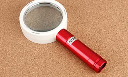Powerful Handheld Magnifying Glass for Night Reading and Jewelry Appraisal