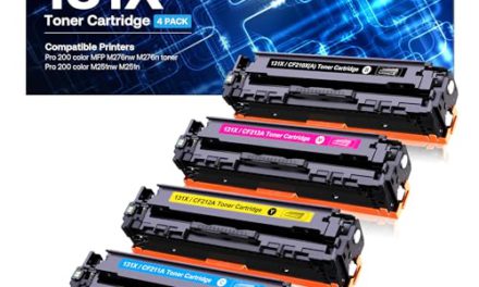 Get More Out of Your Printer with 131X 131A Compatible Toner Cartridge 4-Pack