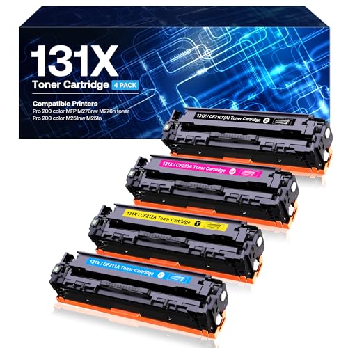 Get More Out of Your Printer with 131X 131A Compatible Toner Cartridge 4-Pack