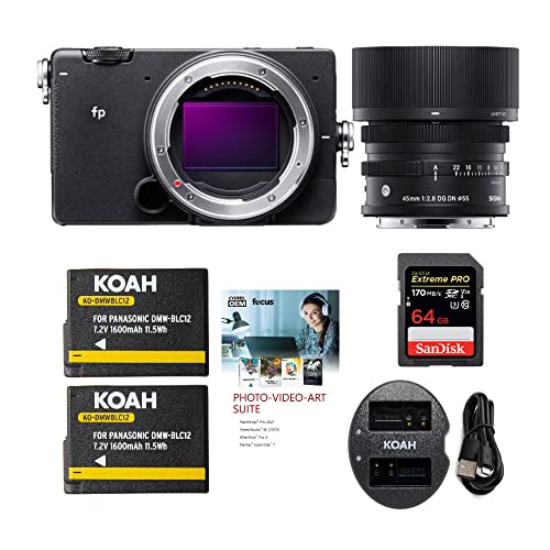 Capture the Moment: Sigma fp Camera Bundle with Lens, SD Card, Battery & Software