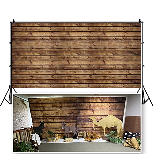 Capture Timeless Moments: LFEEY 20x10ft Grunge Wood Backdrop