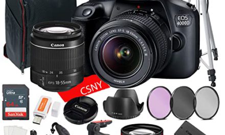 Capture the Moment: Canon EOS 4000D DSLR Camera Bundle