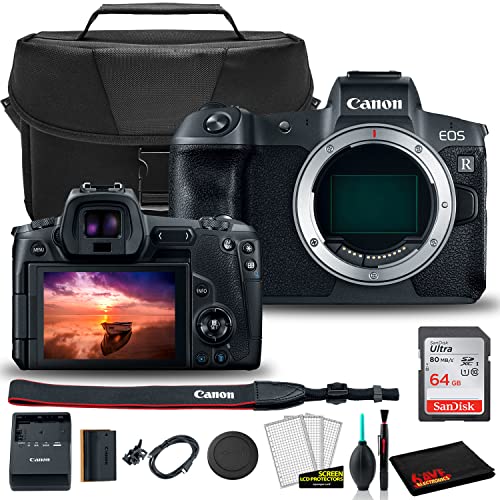 Capture with Confidence: Canon EOS R Camera Kit, 64GB Card & Care (Renewed)