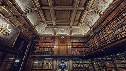 Enchanting Vintage Library Backdrop for Photography