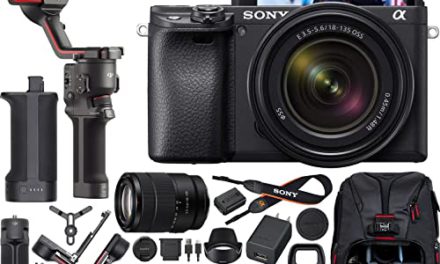 Sony a6400 Mirrorless Camera Bundle: Capture Stunning 4K Films with DJI RS 3 Gimbal, Deco Gear Backpack & More!