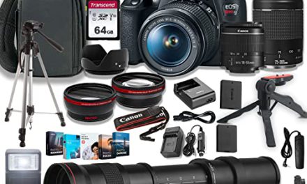 Capture Stunning Photos with Canon Rebel T7 DSLR Camera Bundle