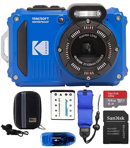 Ultimate Waterproof Camera Bundle: KODAK PIXPRO WPZ2 with Extra Memory, Battery & More