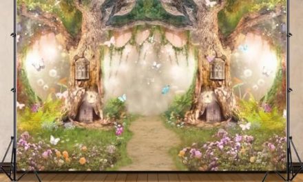 Enchanting Forest Photo Props: 20x10ft Vinyl Backdrop for Fairy Tale Birthday Party