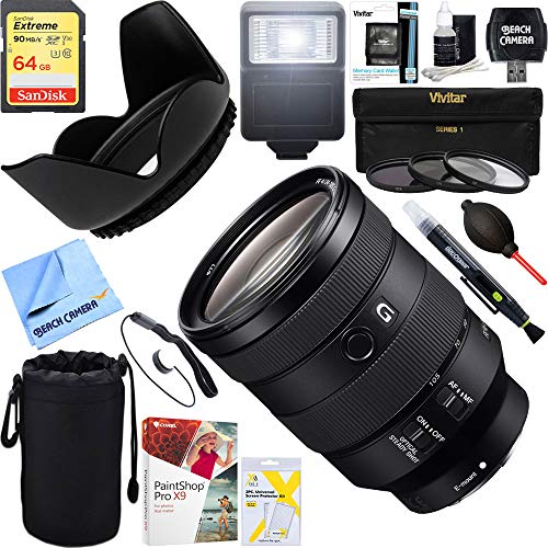 Capture the Moment: Sony FE 24-105mm F4 G OSS Lens + 64GB Ultimate Filter & Flash Bundle