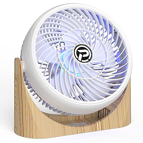 Powerful USB Desk Fan: Remote Control, RGB Light, Timer, Quiet Operation