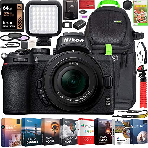 Capture Life’s Brilliance: Nikon Z50 Mirrorless Camera Bundle